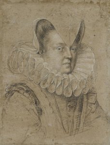 Portrait de Margherita, duchesse de Ferrare - Ottavio Mario Leoni